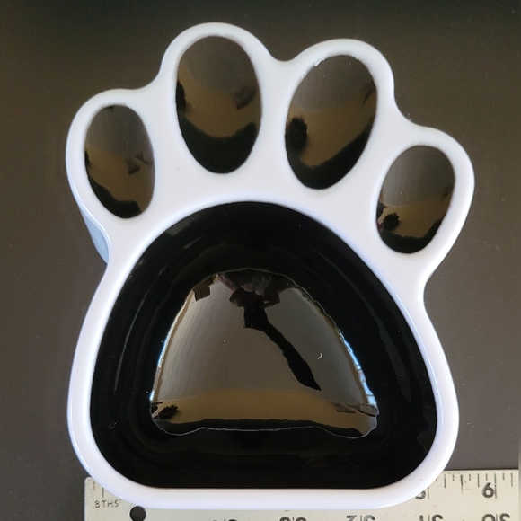Dog Pet Paw Print Shaped Food Bowl, Water Bowl, Cat Bowl, Animal Bowl, Dog Dish - Picture 1 of 3